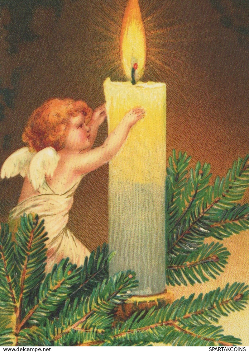 ANGEL CHRISTMAS Holidays Vintage Postcard CPSM #PAJ237.A - Engelen