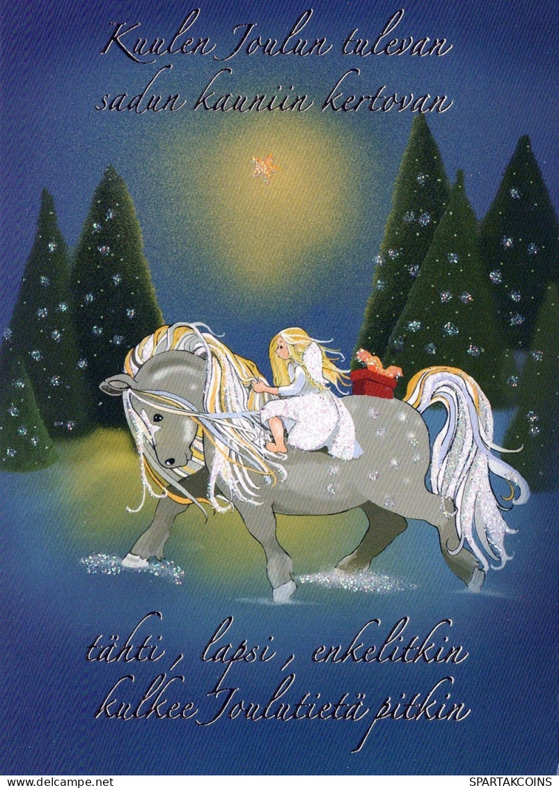 ANGEL CHRISTMAS Holidays Vintage Postcard CPSM #PAJ222.A - Anges