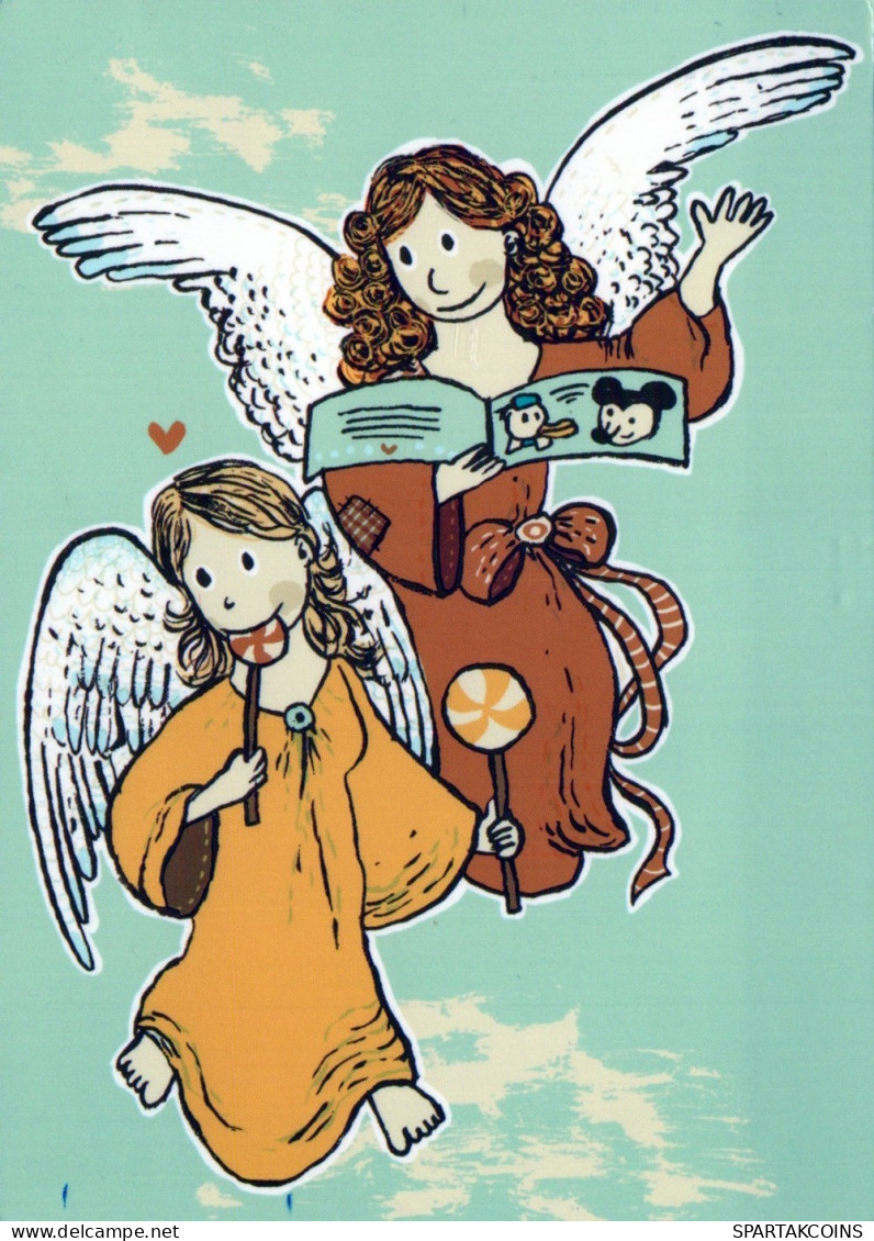 ENGEL WEIHNACHTSFERIEN Feiern & Feste Vintage Ansichtskarte Postkarte CPSM #PAJ109.A - Angels