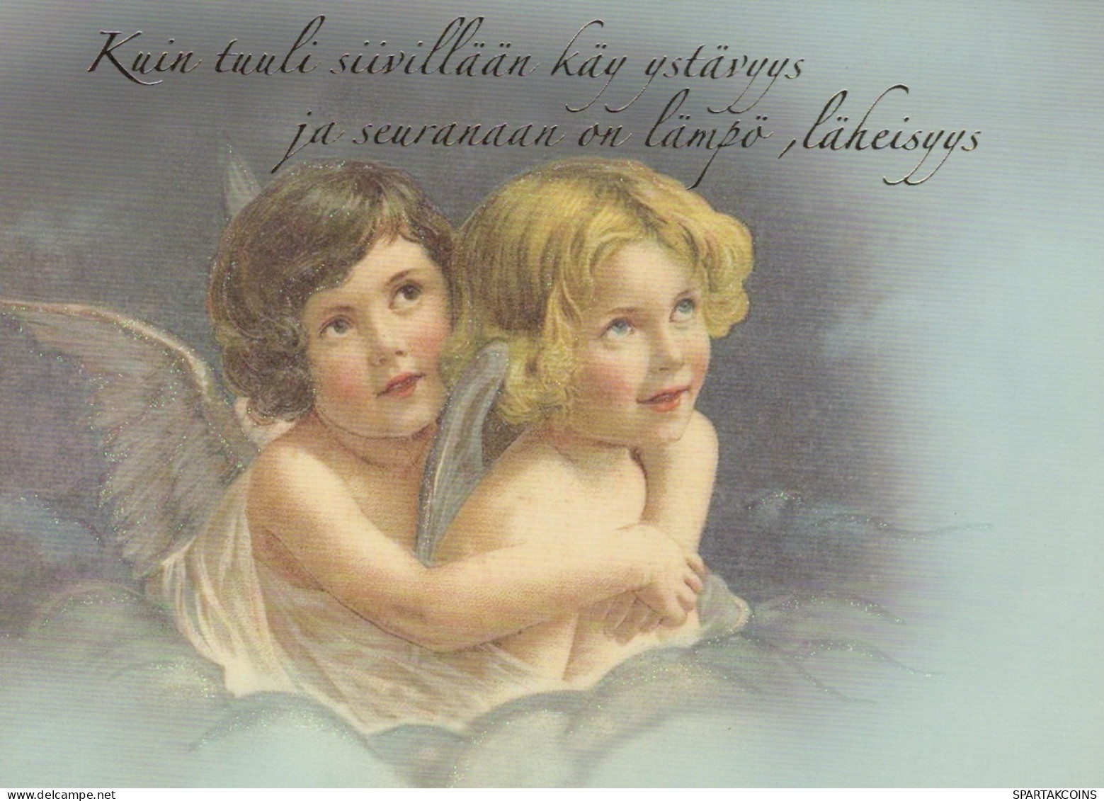 ANGEL CHRISTMAS Holidays Vintage Postcard CPSM #PAJ049.A - Angels