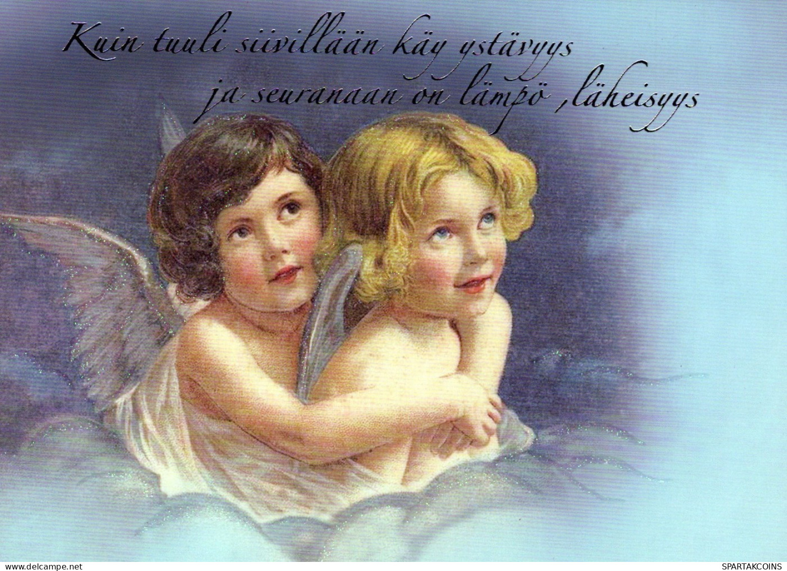 ANGEL CHRISTMAS Holidays Vintage Postcard CPSM #PAJ049.A - Anges