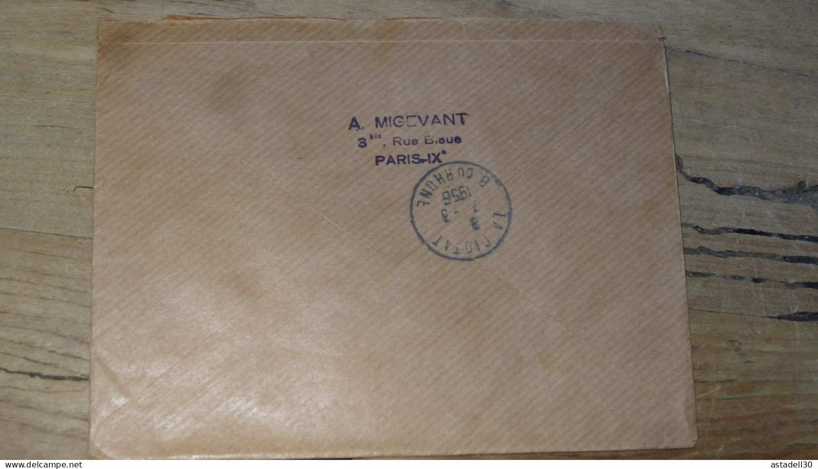 Enveloppe Recommandée PARIS Pour LA CIOTAT - 1956  ............BOITE1.......... 465 - 1921-1960: Periodo Moderno