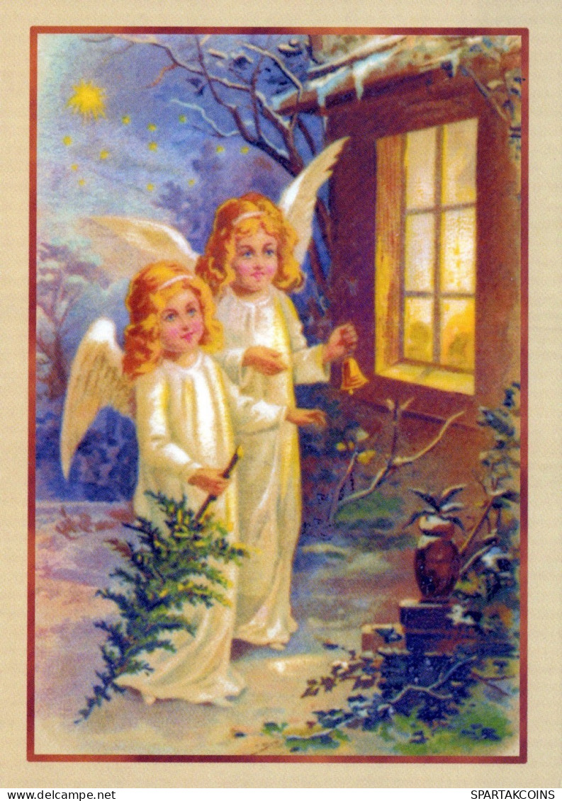ENGEL WEIHNACHTSFERIEN Feiern & Feste Vintage Ansichtskarte Postkarte CPSM #PAH933.A - Anges