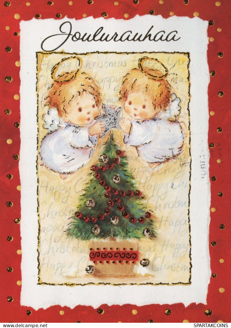 ANGELO Buon Anno Natale Vintage Cartolina CPSM #PAH943.A - Angels