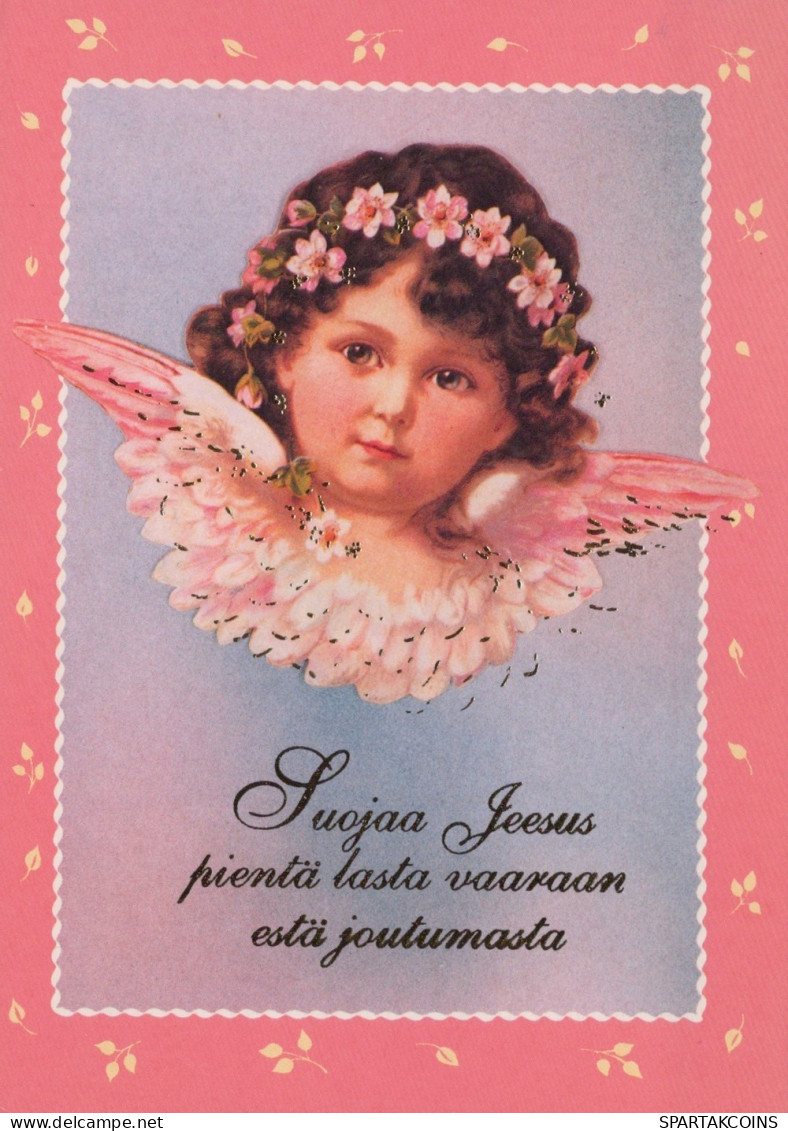 ANGEL CHRISTMAS Holidays Vintage Postcard CPSM #PAH843.A - Angels