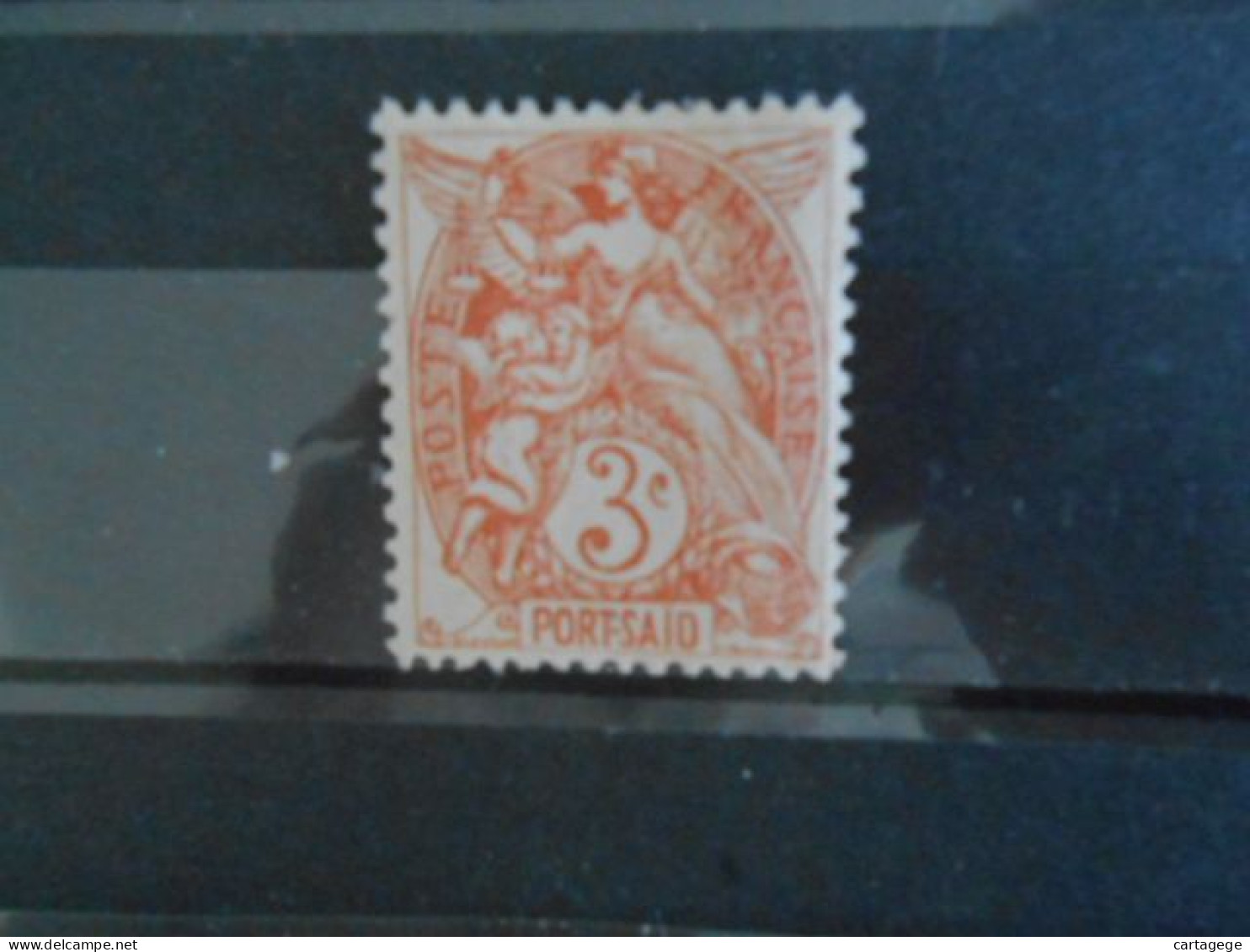 PORT-SAID YT 22 TYPE BLANC 3c Orange* - Ungebraucht