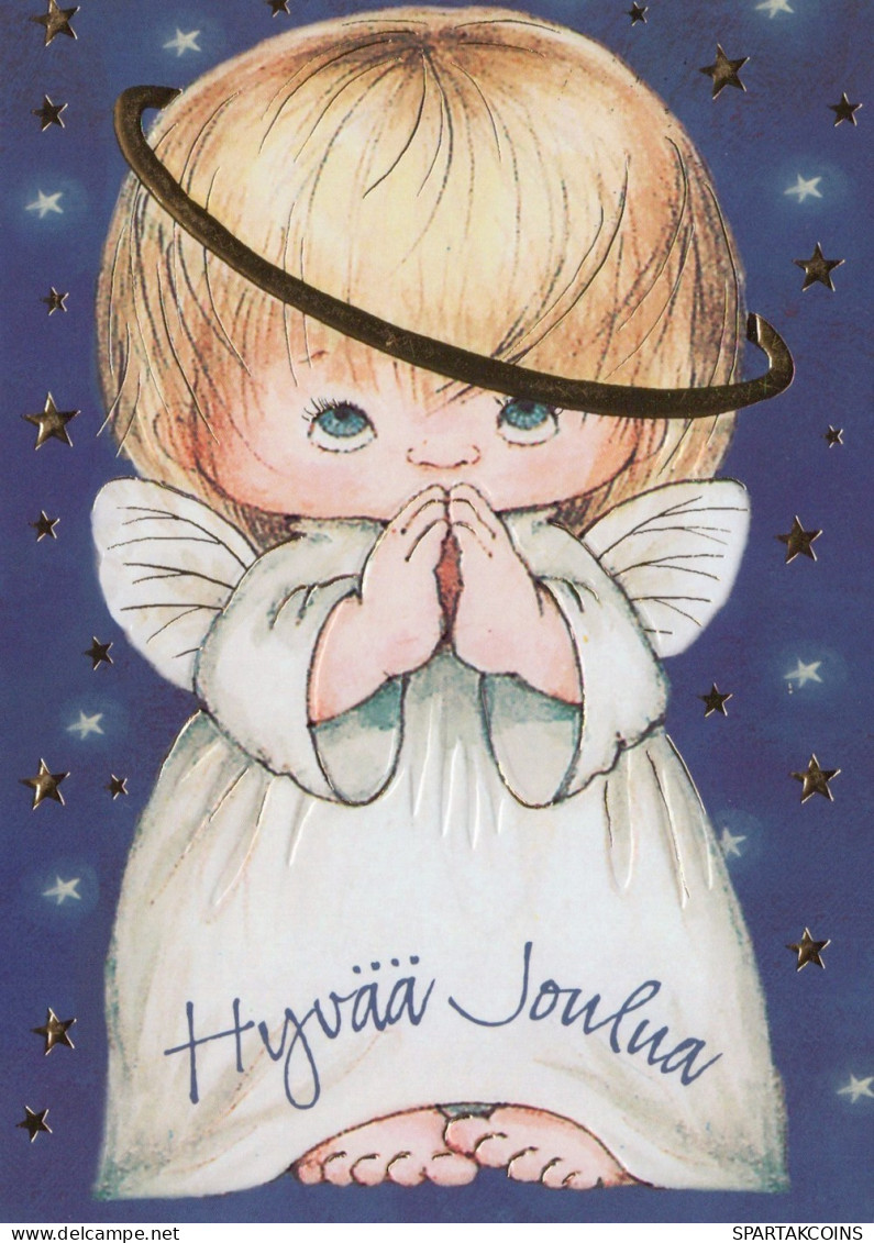 ANGEL CHRISTMAS Holidays Vintage Postcard CPSM #PAH528.A - Angels