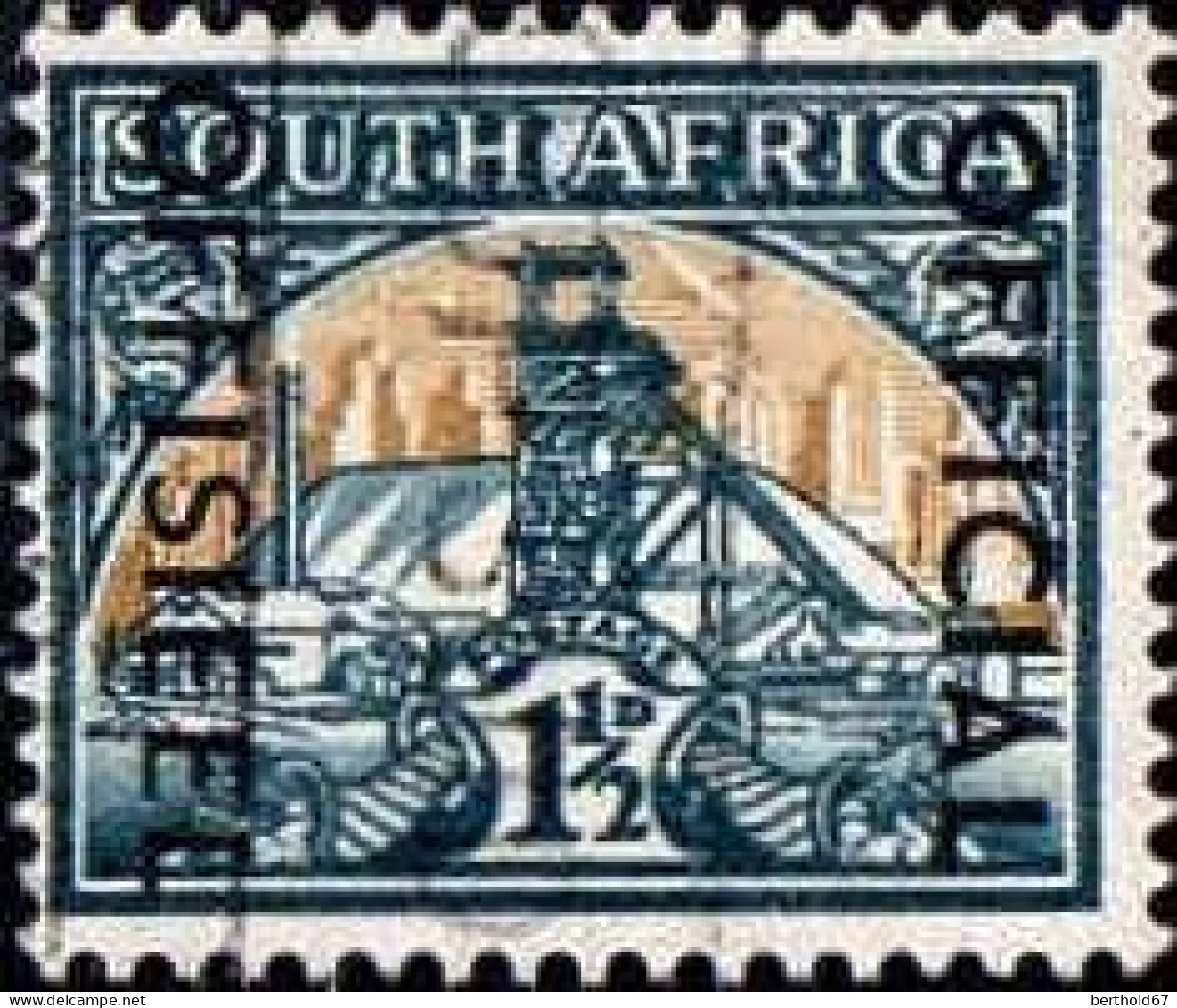 Afrique Du Sud Service Obl Yv: 56 Mi:70 Mine D'or (Obl.mécanique) - Dienstzegels