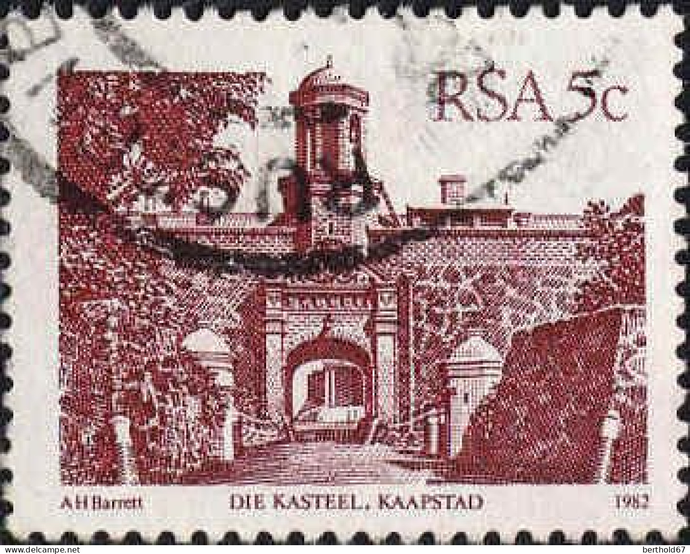 Afrique Du Sud Poste Obl Yv: 510 Mi:605Ia Die Kastell Kaapstad (Beau Cachet Rond) - Oblitérés