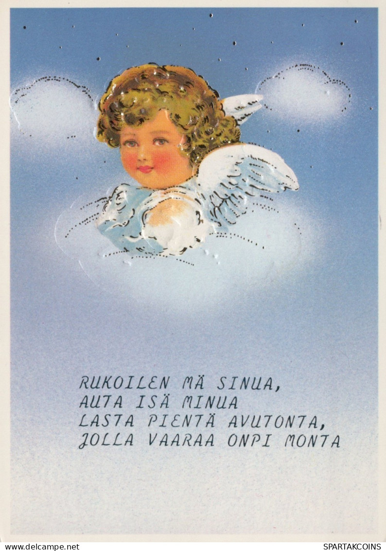 ENGEL WEIHNACHTSFERIEN Feiern & Feste Vintage Ansichtskarte Postkarte CPSM #PAH296.A - Anges