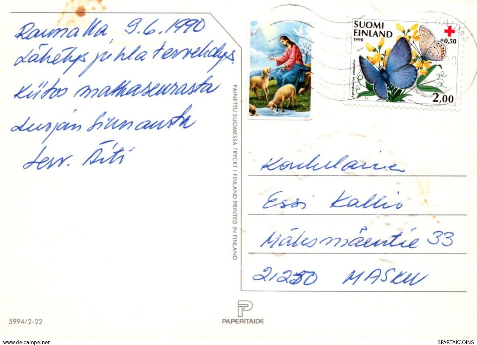 ENGEL WEIHNACHTSFERIEN Feiern & Feste Vintage Ansichtskarte Postkarte CPSM #PAH296.A - Engel