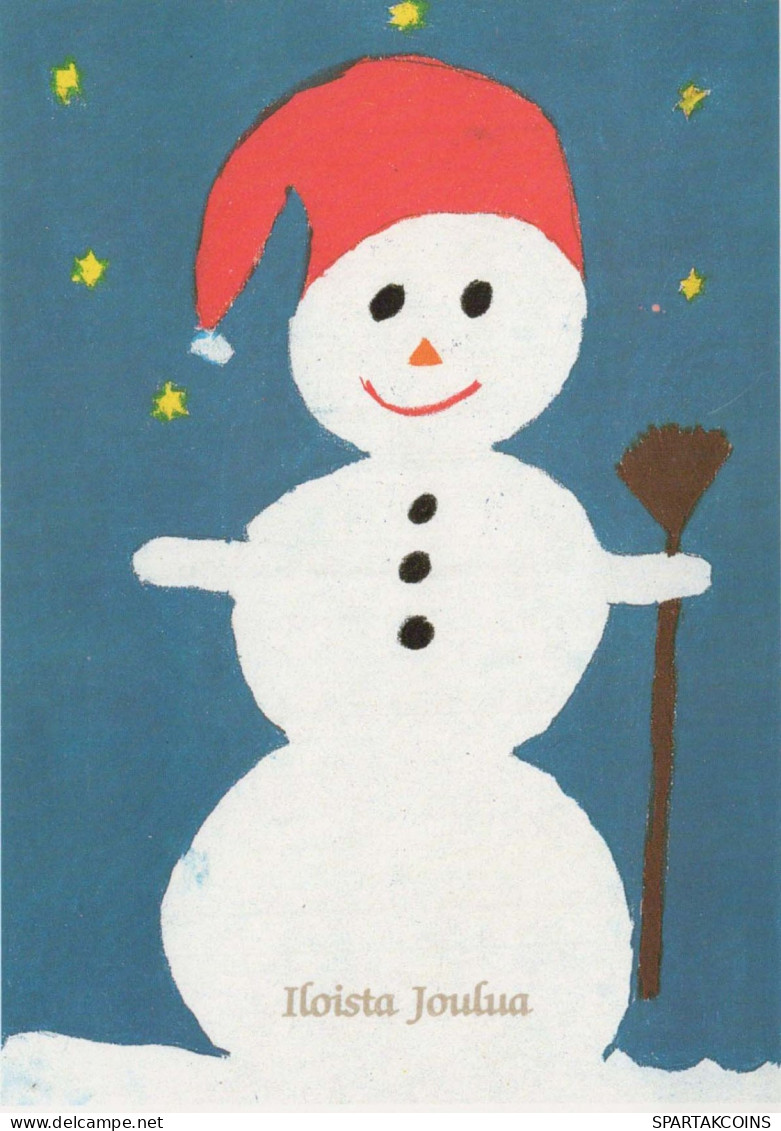 Neujahr Weihnachten SCHNEEMANN Vintage Ansichtskarte Postkarte CPSM #PAZ659.A - Nouvel An