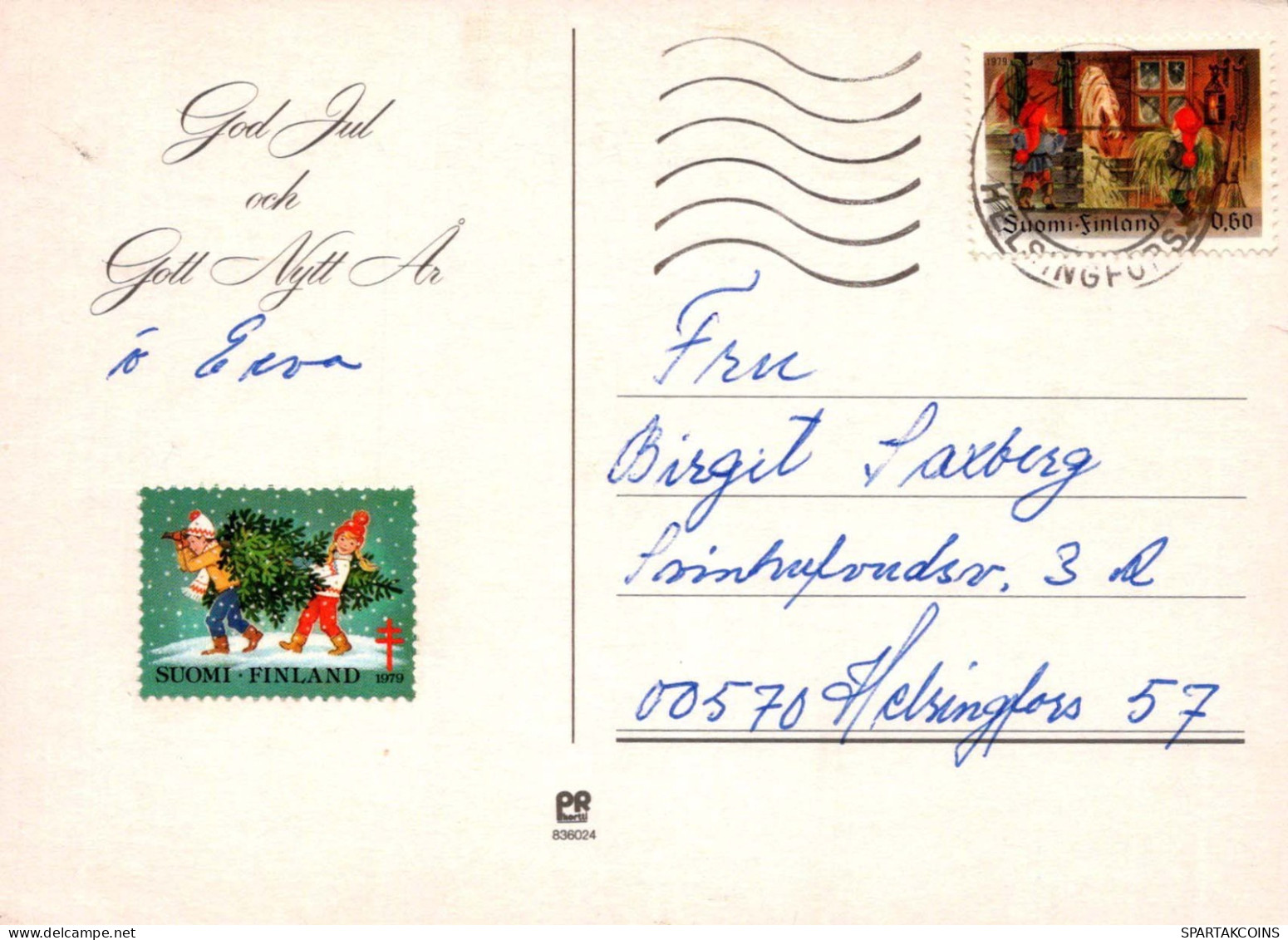 Feliz Año Navidad VELA Vintage Tarjeta Postal CPSM #PAZ491.A - Nouvel An