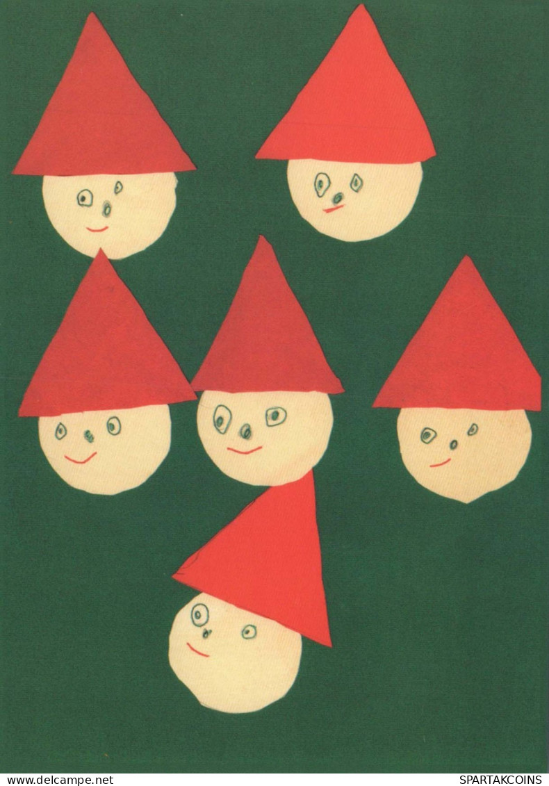 WEIHNACHTSMANN SANTA CLAUS Neujahr Weihnachten GNOME Vintage Ansichtskarte Postkarte CPSM #PAY953.A - Santa Claus