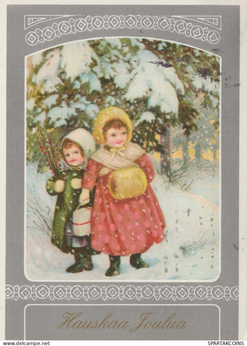 Neujahr Weihnachten KINDER Vintage Ansichtskarte Postkarte CPSM #PAY843.A - Nouvel An