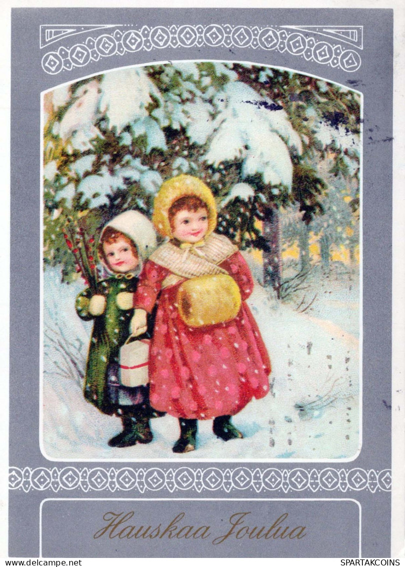 Neujahr Weihnachten KINDER Vintage Ansichtskarte Postkarte CPSM #PAY843.A - Nouvel An