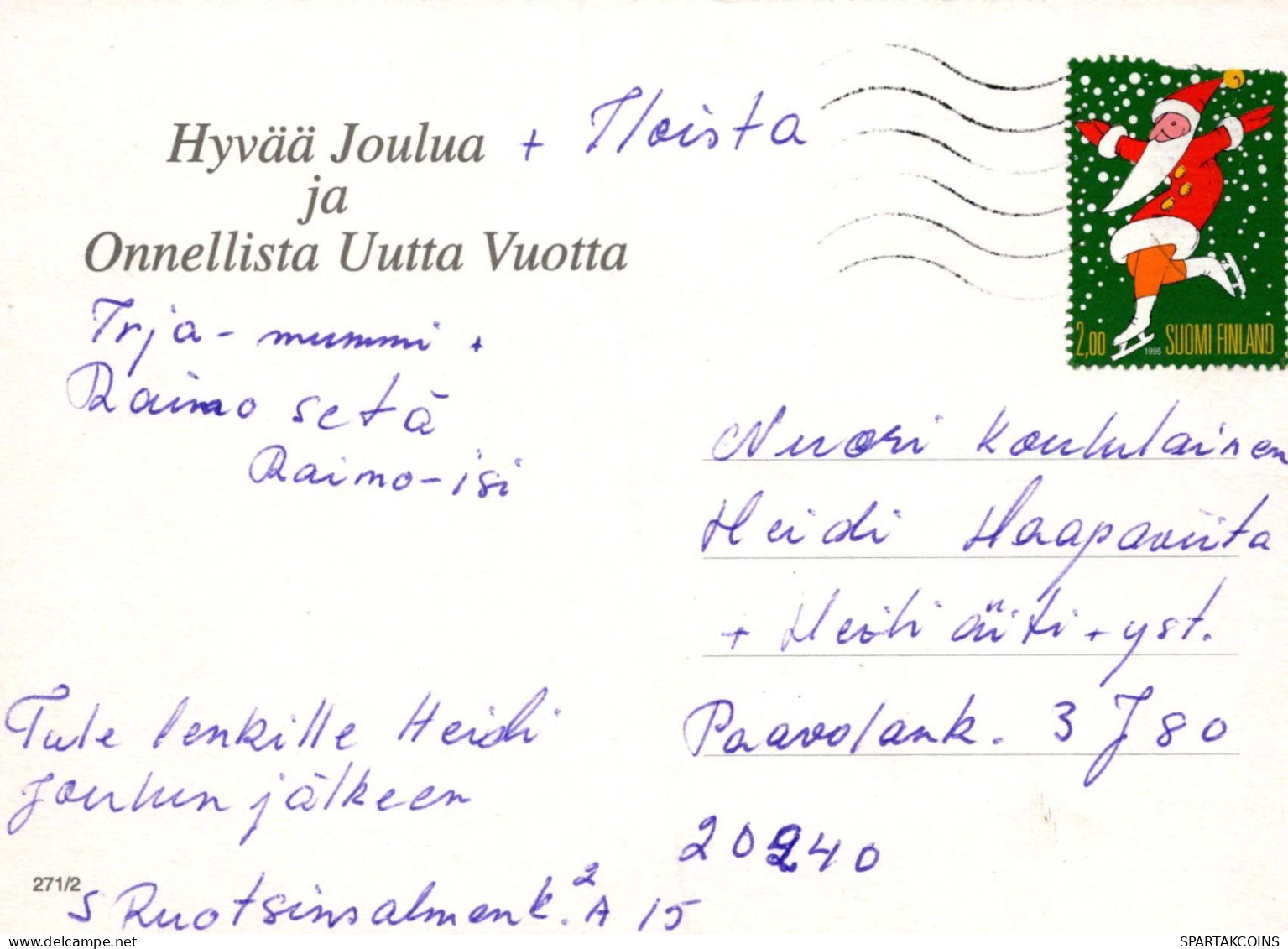 Feliz Año Navidad NIÑOS Vintage Tarjeta Postal CPSM #PAY790.A - Nouvel An