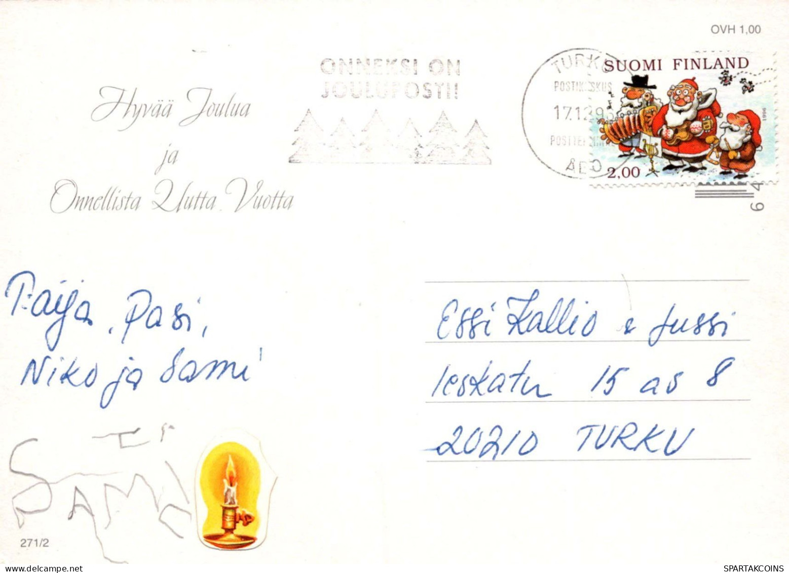 Bonne Année Noël ENFANTS Vintage Carte Postale CPSM #PAY787.A - Nouvel An