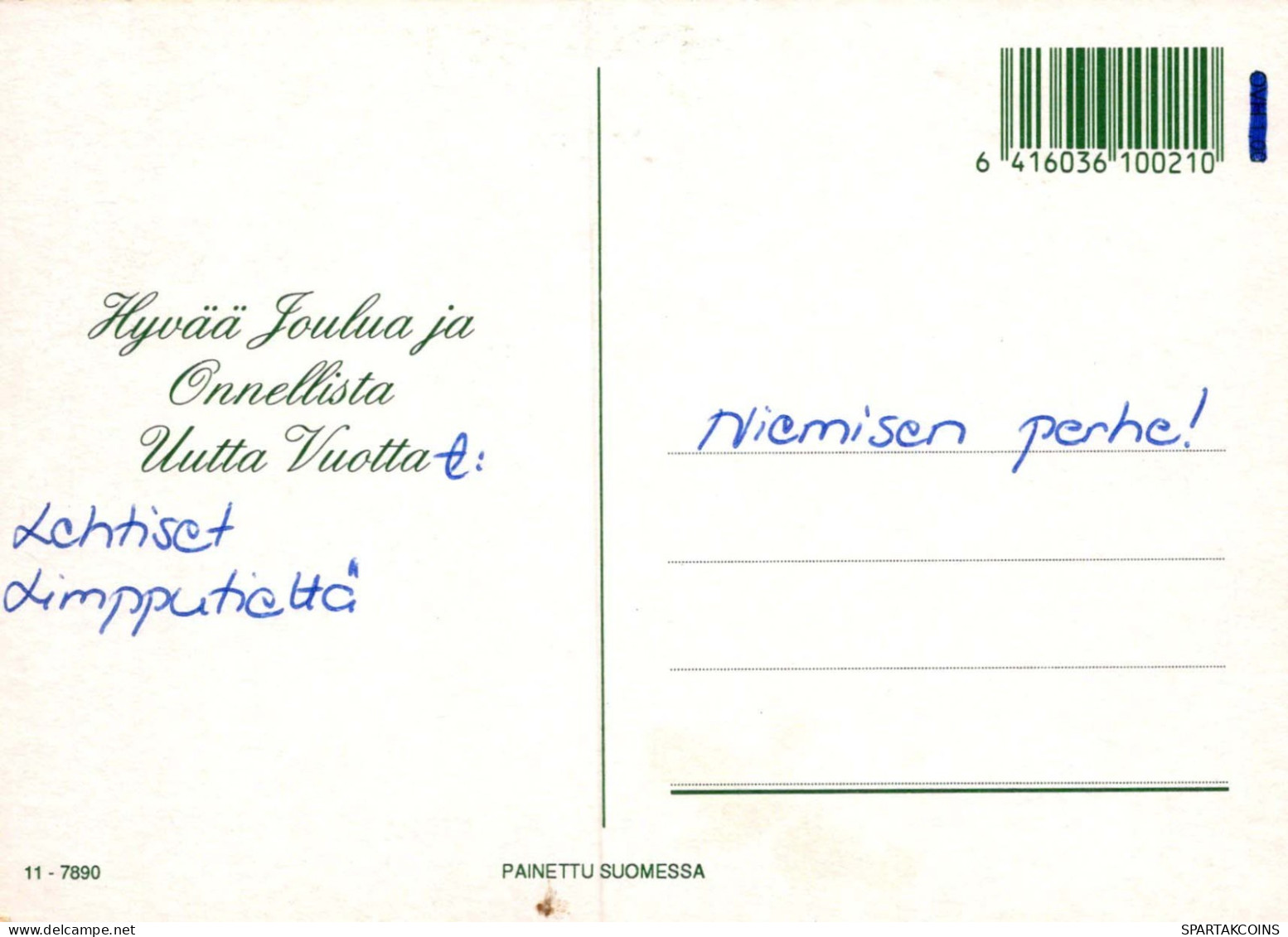 Buon Anno Natale CERVO Vintage Cartolina CPSM #PAU778.A - Neujahr