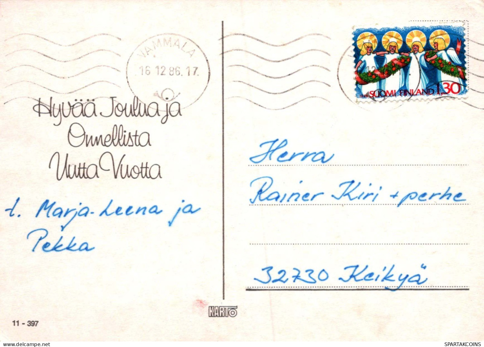 PÈRE NOËL Bonne Année Noël GNOME Vintage Carte Postale CPSM #PAU439.A - Santa Claus