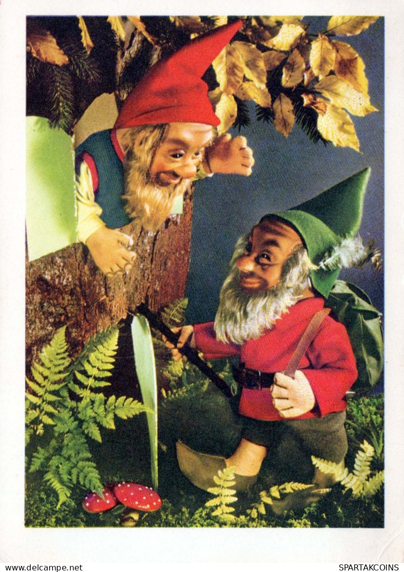 BABBO NATALE Buon Anno Natale GNOME Vintage Cartolina CPSM #PAU228.A - Santa Claus