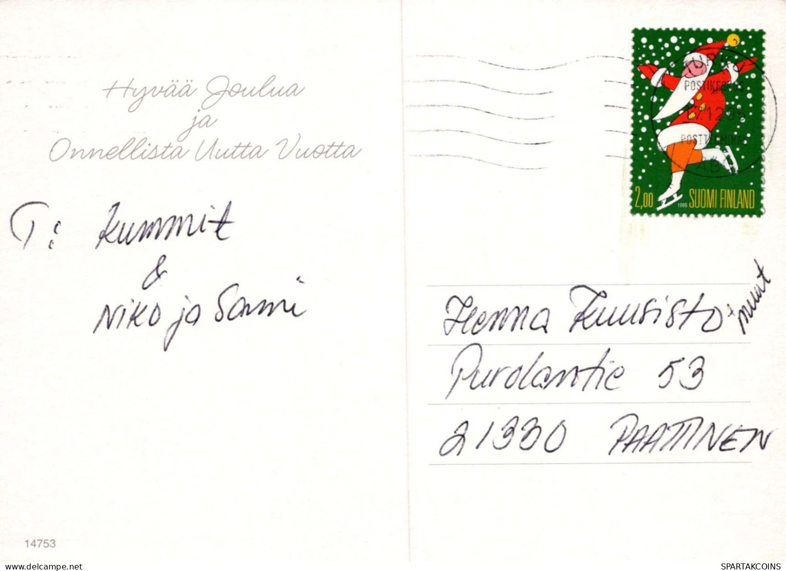 PÈRE NOËL Bonne Année Noël GNOME Vintage Carte Postale CPSM #PAU209.A - Santa Claus