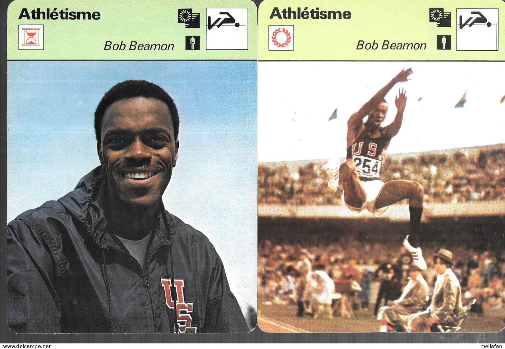 GF1425 - FICHES - SAUT EN LONGUEUR - BOB BEAMON - Athlétisme