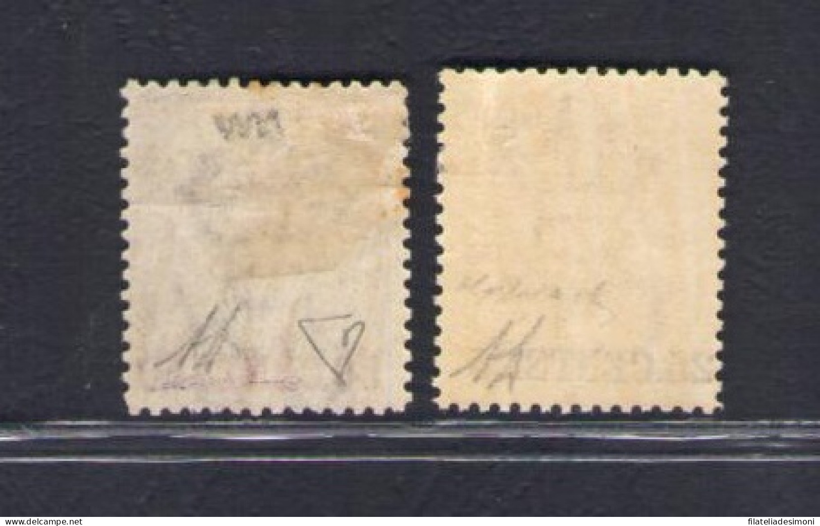 1860 British Columbia - SG 31-32 Dentellati 14, MH* - Autres & Non Classés