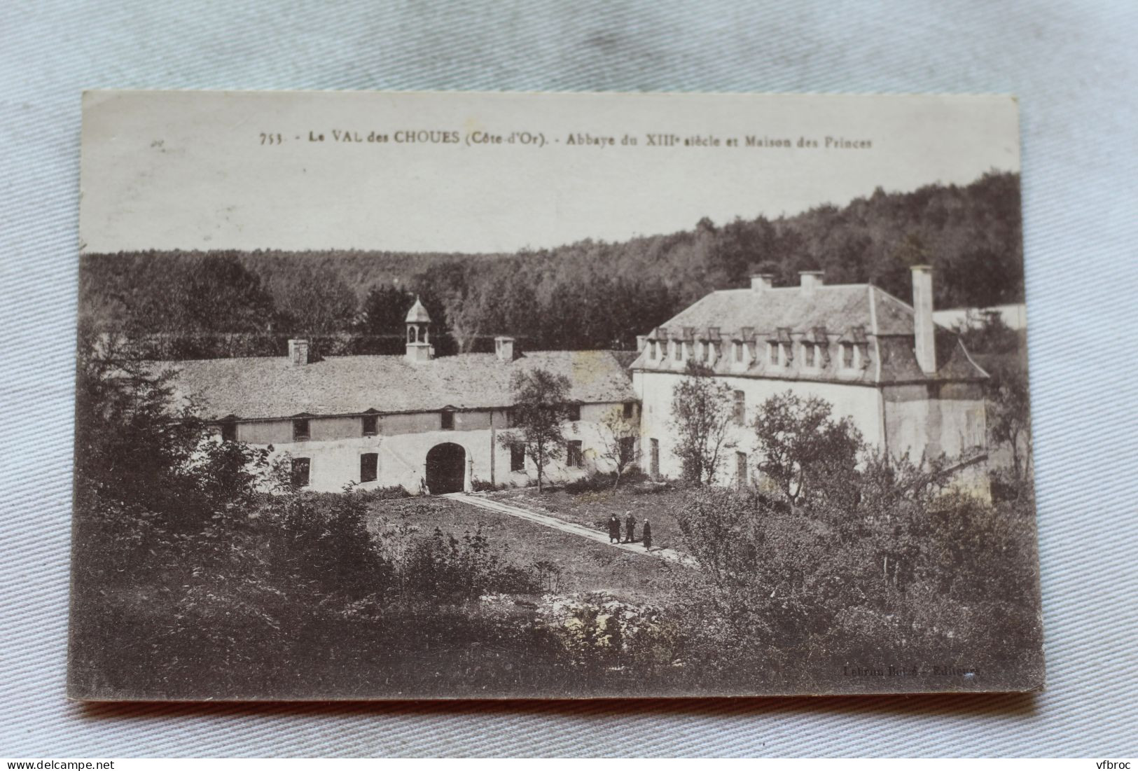 Cpa 1933, Le Val Des Choues, Abbaye Et Maison Des Princes, Cote D'Or 21 - Other & Unclassified