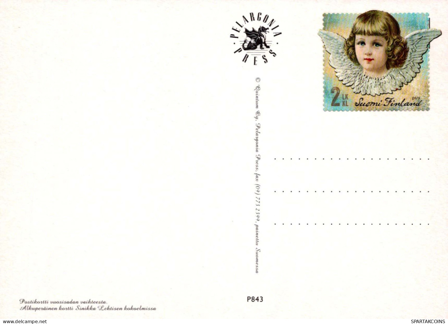 ÁNGEL Navidad Vintage Tarjeta Postal CPSM #PBP518.A - Angels