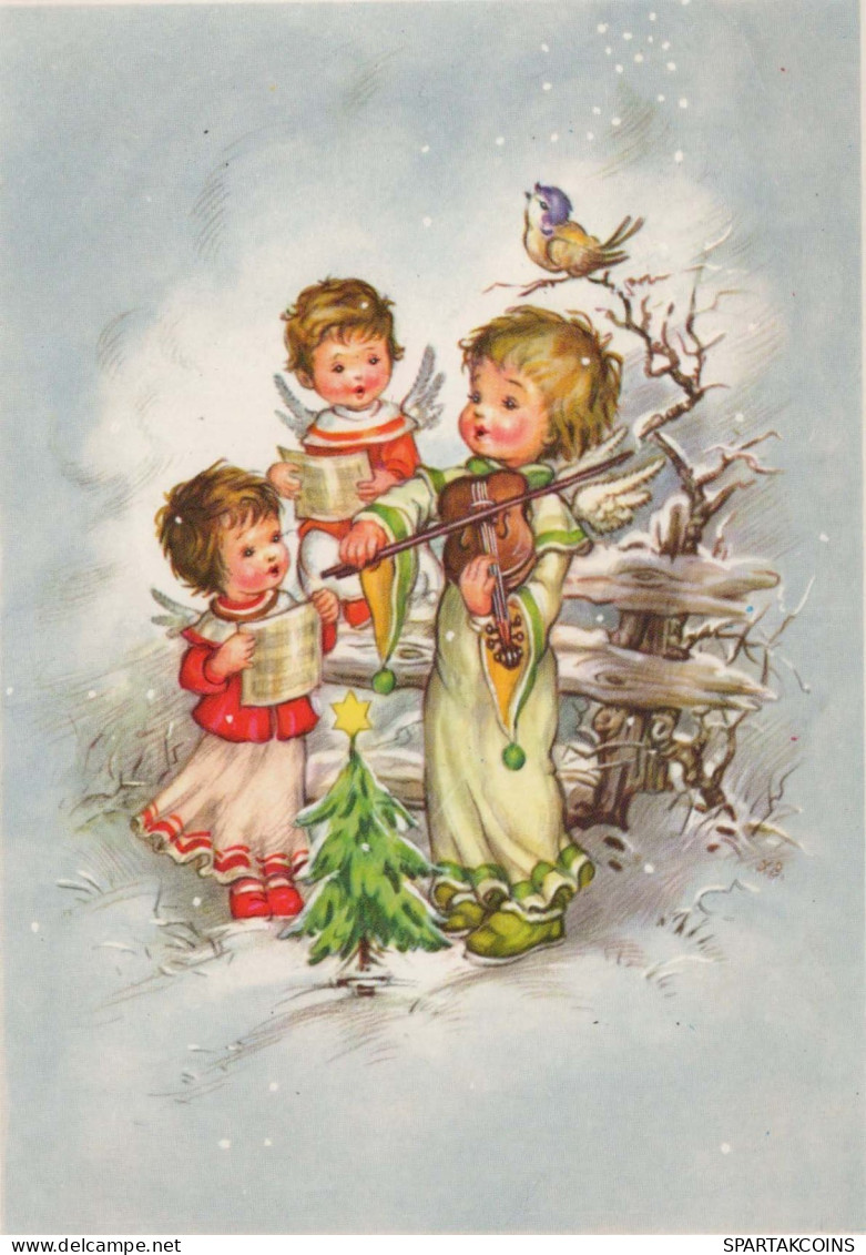 ENGEL Weihnachten Vintage Ansichtskarte Postkarte CPSM #PBP406.A - Anges