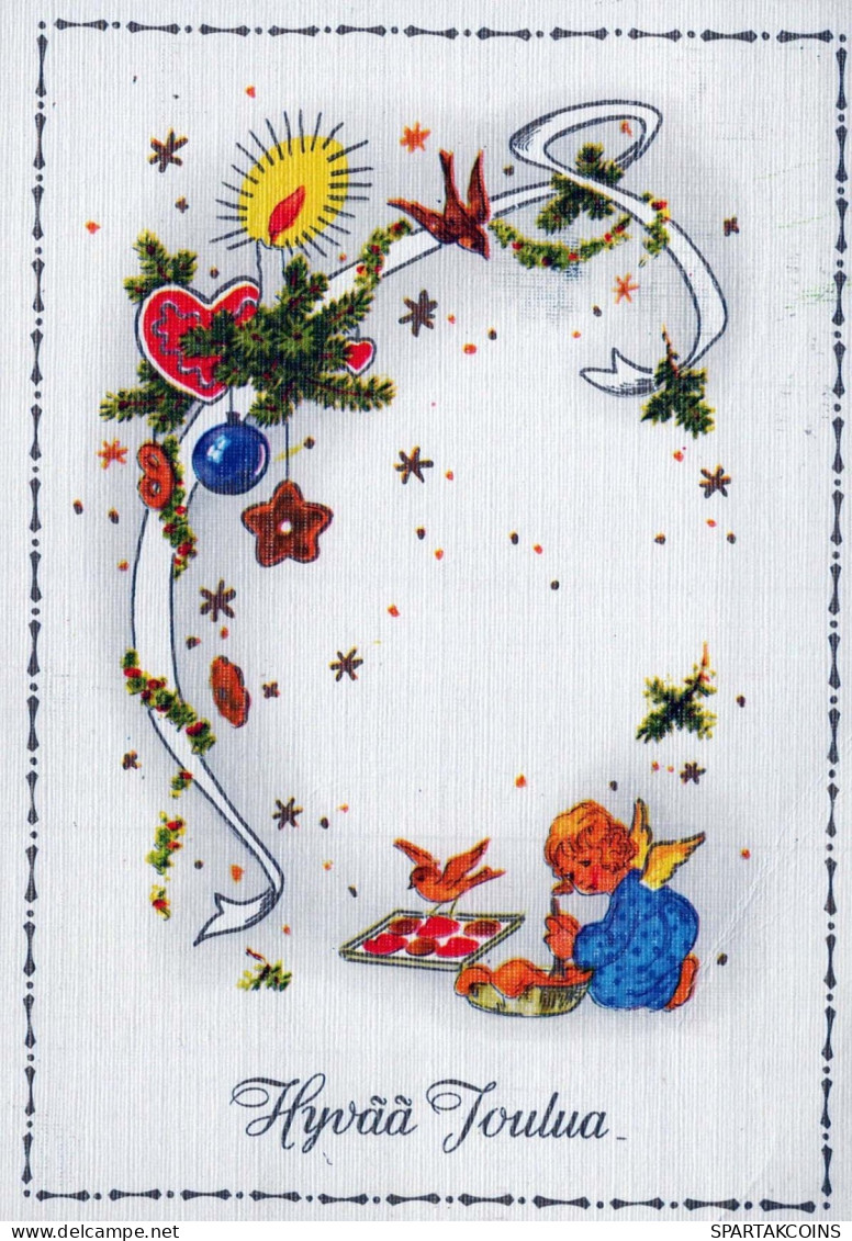 ANGE Noël Vintage Carte Postale CPSM #PBP405.A - Anges