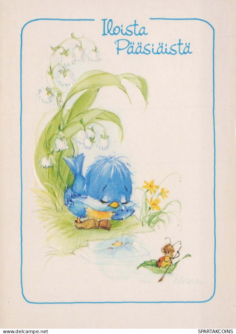PÂQUES POULET ŒUF Vintage Carte Postale CPSM #PBO774.A - Pasen
