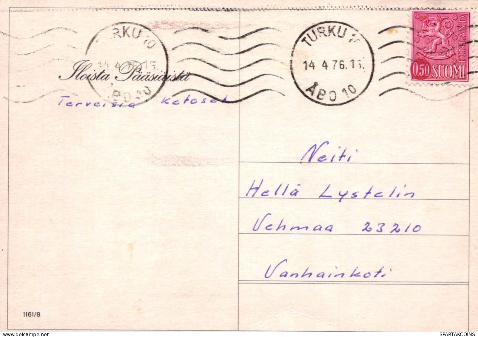 PÂQUES POULET ŒUF Vintage Carte Postale CPSM #PBO639.A - Pasen