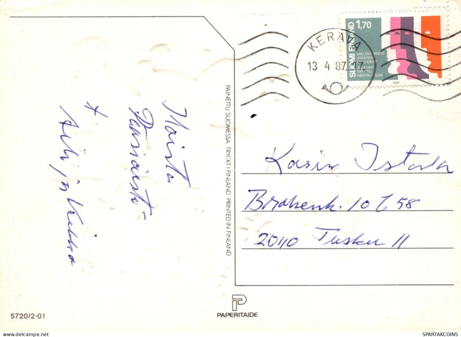 PÂQUES LAPIN Vintage Carte Postale CPSM #PBO539.A - Ostern