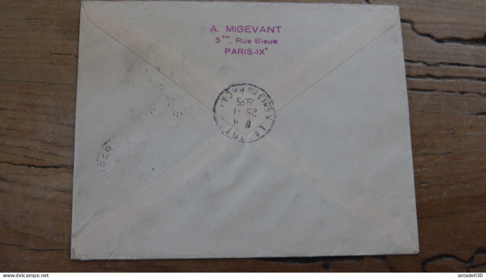 Enveloppe Recommandée PARIS Pour LA CIOTAT - 1955  ............BOITE1.......... 471 - 1921-1960: Période Moderne