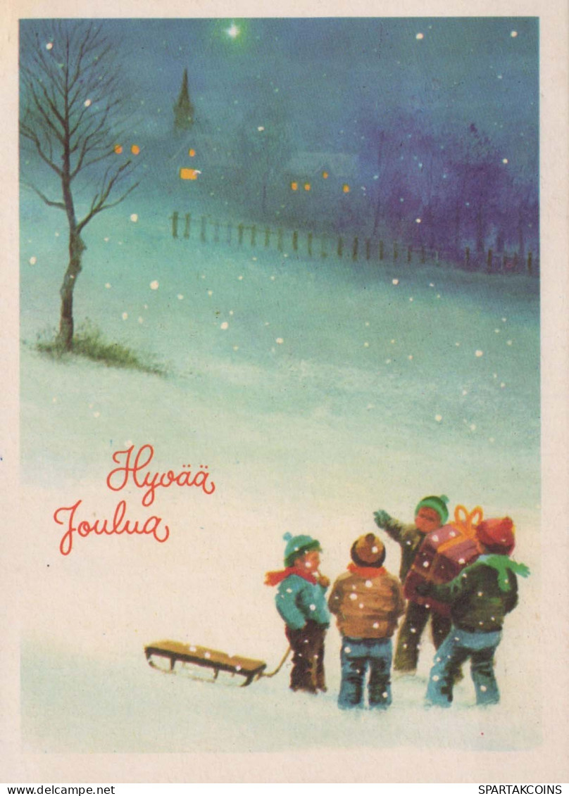 Happy New Year Christmas Children Vintage Postcard CPSM #PBM174.A - Neujahr