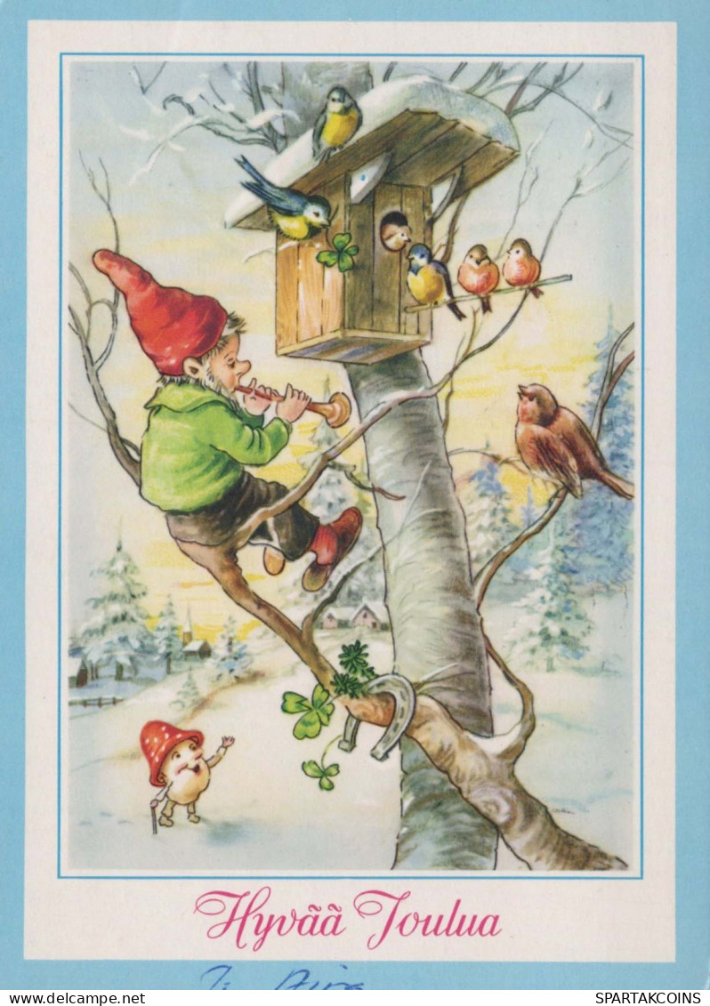 Buon Anno Natale BAMBINO Vintage Cartolina CPSM #PBM171.A - Neujahr