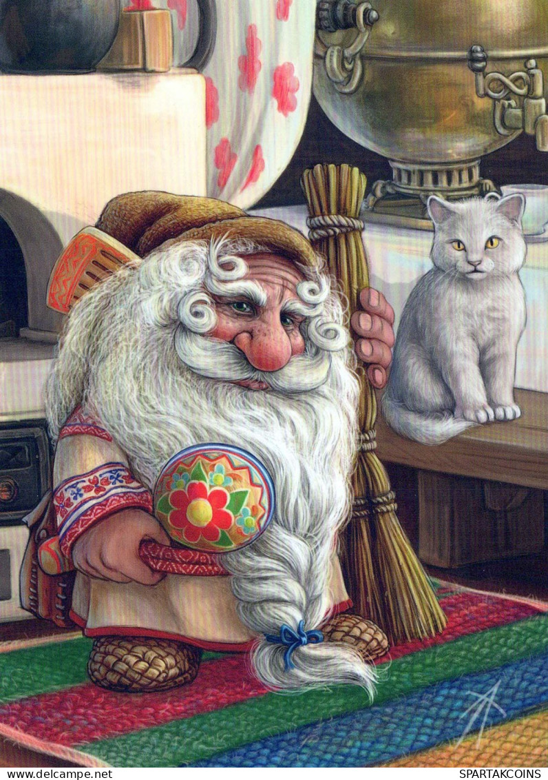 WEIHNACHTSMANN SANTA CLAUS Neujahr Weihnachten Vintage Ansichtskarte Postkarte CPSM #PBL437.A - Santa Claus