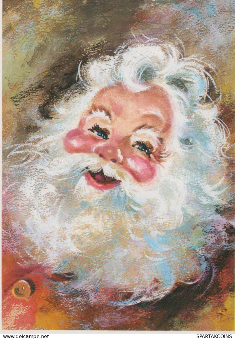 WEIHNACHTSMANN SANTA CLAUS Neujahr Weihnachten Vintage Ansichtskarte Postkarte CPSM #PBL372.A - Santa Claus