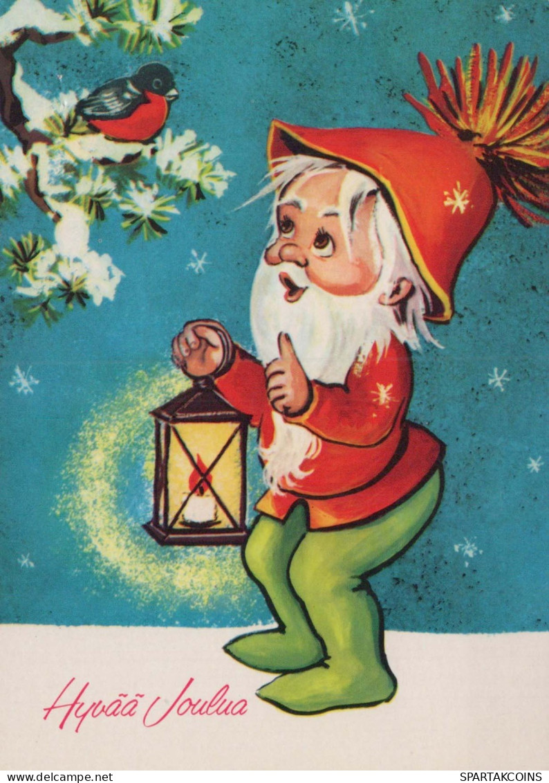 PÈRE NOËL Bonne Année Noël Vintage Carte Postale CPSM #PBL276.A - Santa Claus
