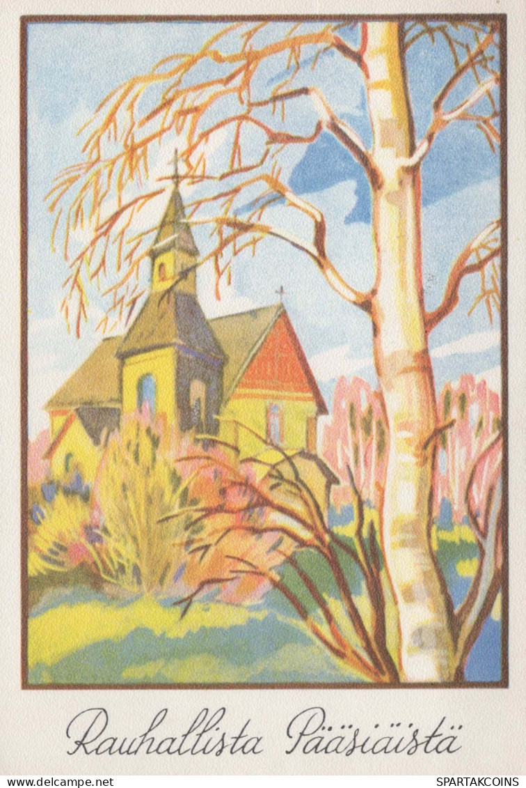 Neujahr Weihnachten KIRCHE Vintage Ansichtskarte Postkarte CPSM #PBB511.A - Neujahr