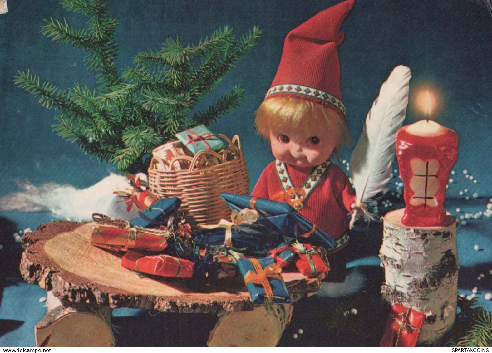 Bonne Année Noël ENFANTS Vintage Carte Postale CPSM #PBB005.A - Neujahr