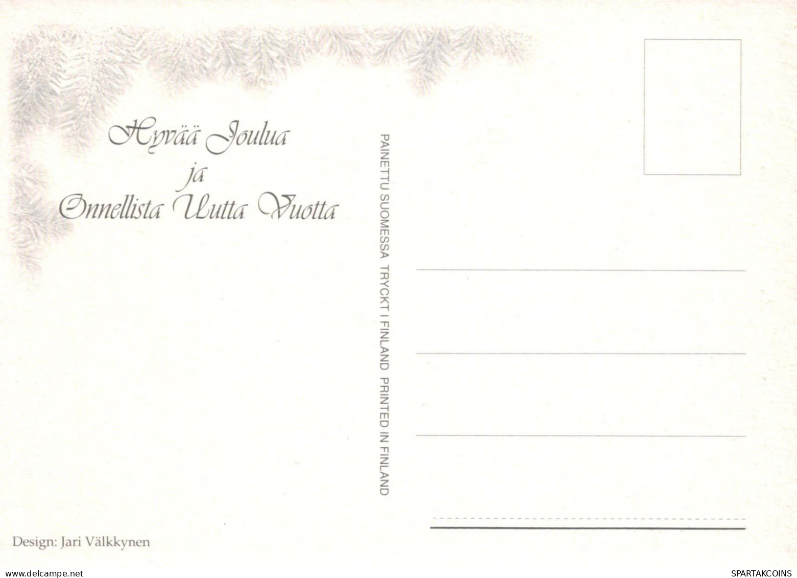 SANTA CLAUS Happy New Year Christmas GNOME Vintage Postcard CPSM Unposted #PBA586.A - Santa Claus