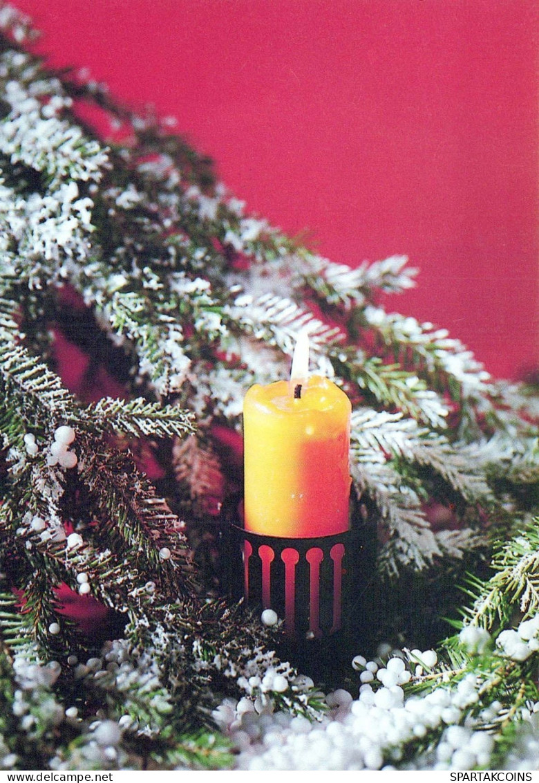 Feliz Año Navidad VELA Vintage Tarjeta Postal CPSM #PBA257.A - Neujahr