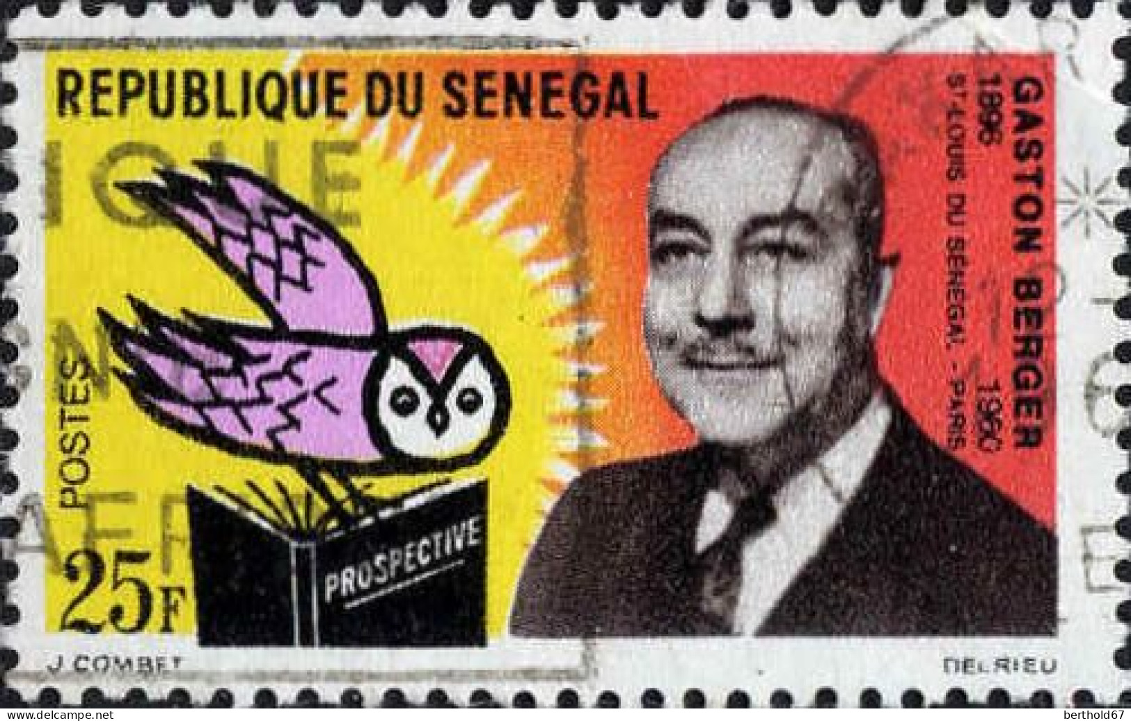 Sénégal (Rep) Poste Obl Yv: 232 Mi:274 Gaston Berger (Beau Cachet Rond) - Sénégal (1960-...)