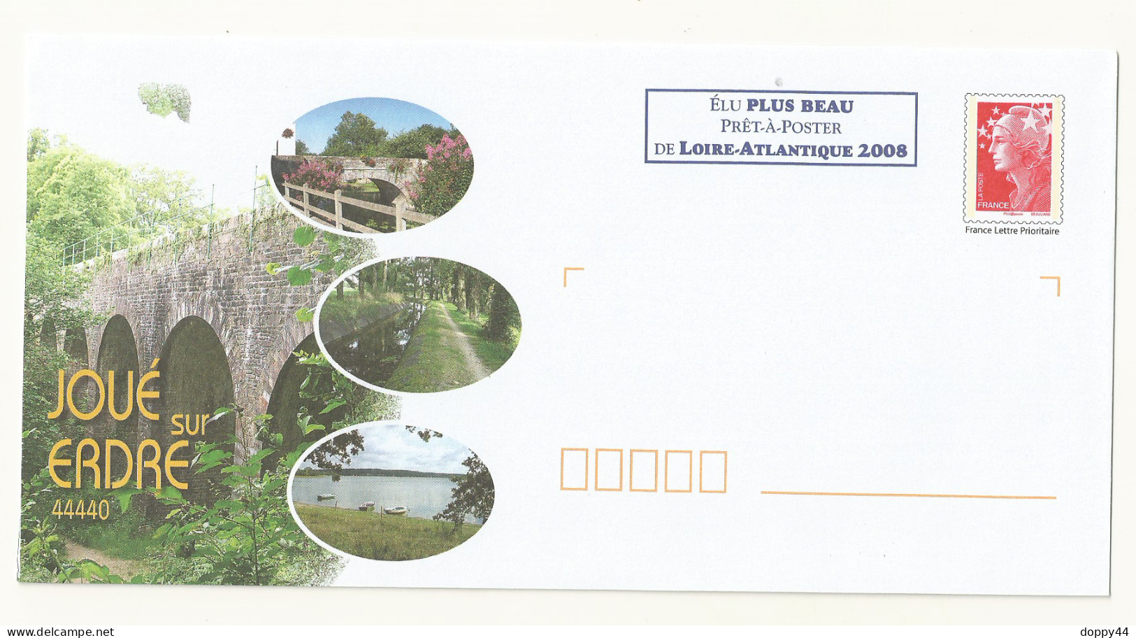 PAP BEAUJARD REPIQUAGE JOUE SUR ERDRE ELU PLUS BEAU PAP DE LOIRE ATLANTIQUE ANNEE 2008. - PAP: Ristampa/Beaujard