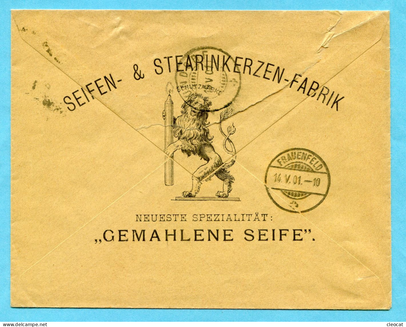 Illustrierter Brief Von Winterthur Nach Thundorf 1901 - Absender: Sträuli & Cie. - Cartas & Documentos