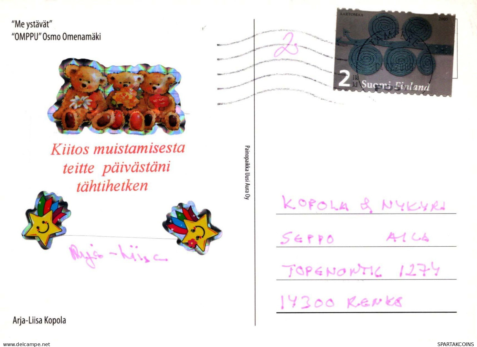 ELEFANTE Animales Vintage Tarjeta Postal CPSM #PBS756.A - Olifanten