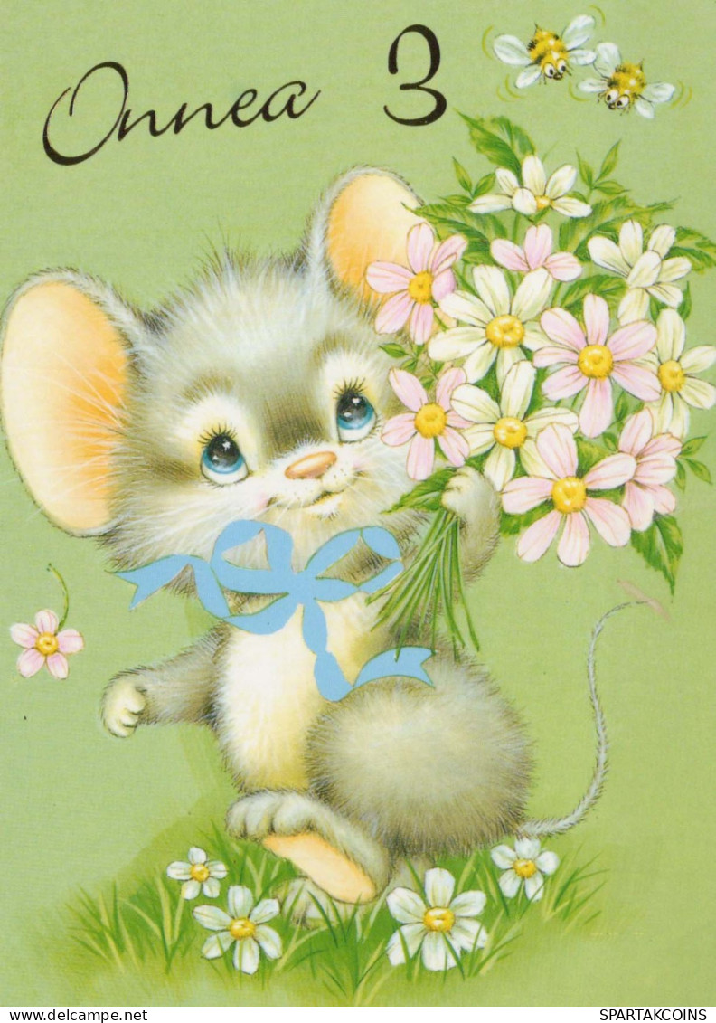 MOUSE Animals Vintage Postcard CPSM #PBR314.A - Sonstige & Ohne Zuordnung